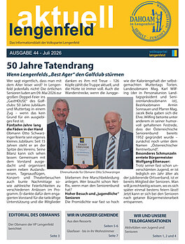 Lengenfeld Aktuell 44. Augabe Juli 2026