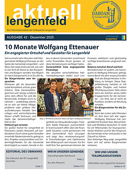 Lengenfeld Aktuell 42. Ausgabe November 2025 ansehen Lengenfeld Aktuell 42. Ausgabe November 2025